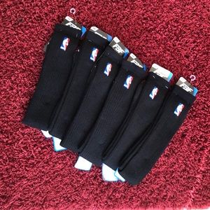 NBA  long thick black socks, perfect for the gym.